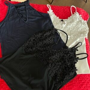 Three summer tanks size large